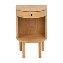Нощно шкафче от декор от дъб  в светло естествен цвят Paron – Actona