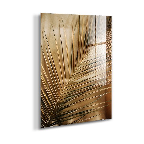 Печатна стъклопис картина 80x120 cm Gold Palm  – Styler-image-4