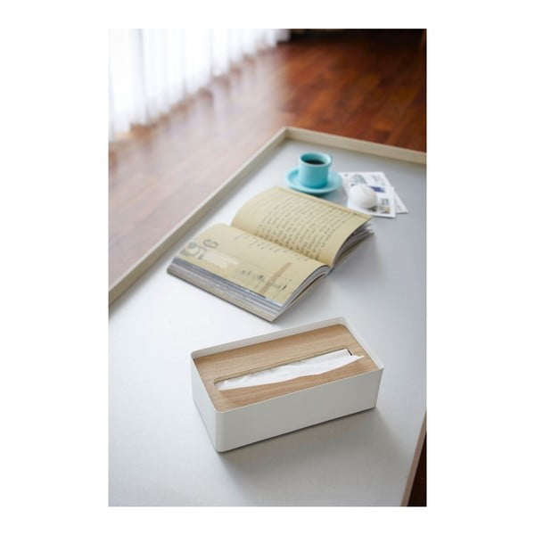 Бяла табла за салфетки Tsu Rin - YAMAZAKI-image-2