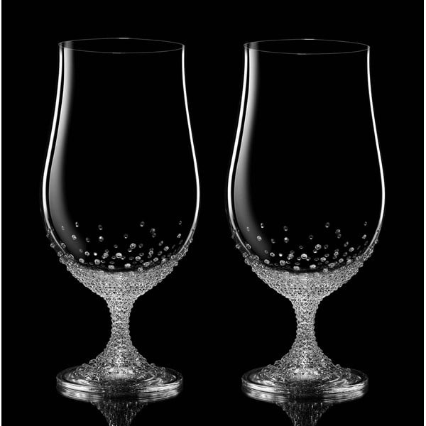 Комплект от 2 чаши за бира Pontus с елементи Swarovski в луксозна опаковка - Bohemian Grace