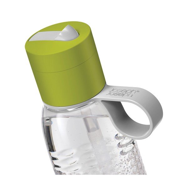 Зелена спортна бутилка с брояч за пълнене, 750 ml Dot Active - Joseph Joseph-image-4
