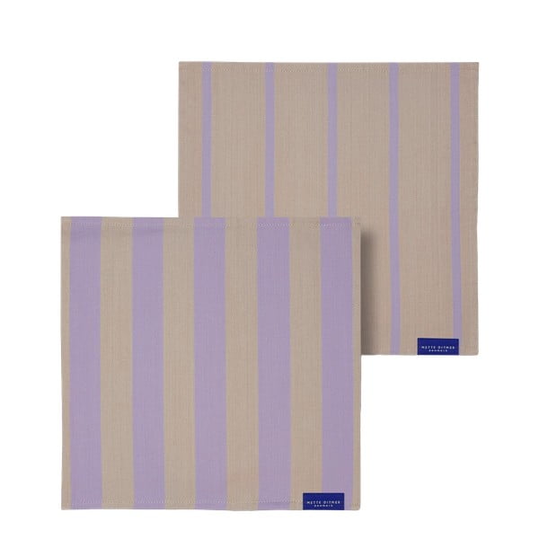 Текстилни салфетки в комплект 2 бр. Stripes – Mette Ditmer Denmark