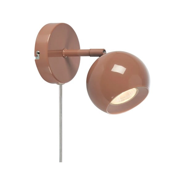 Кафява стенна лампа за контакт Pop – Markslöjd
