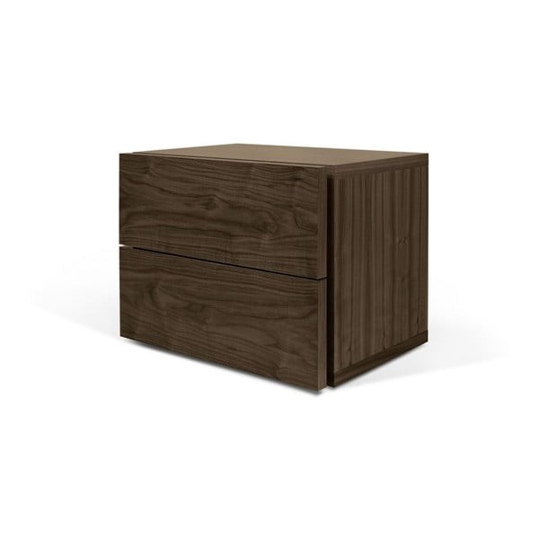 Кафяво нощно шкафче с 2 чекмеджета Aurora - TemaHome-image-2