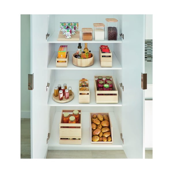 Въртящ се кухненски органайзер, изработен от дърво от пауловния , ø 26,7 cm Eco - iDesign-image-4