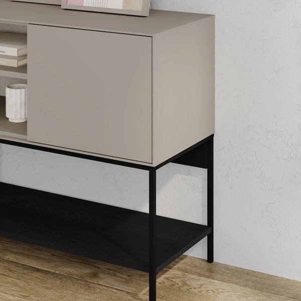 Черно-кремав скрин 180x80x40 cm Amira – Marckeric-image-4