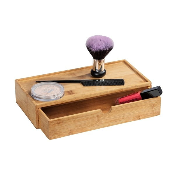 Бамбукова кутия за съхранение с отделение Terra - Wenko-image-1