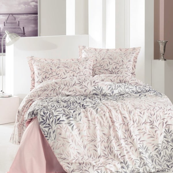 Памучно спално бельо за единично легло Leane, 160 x 220 cm - Unknown