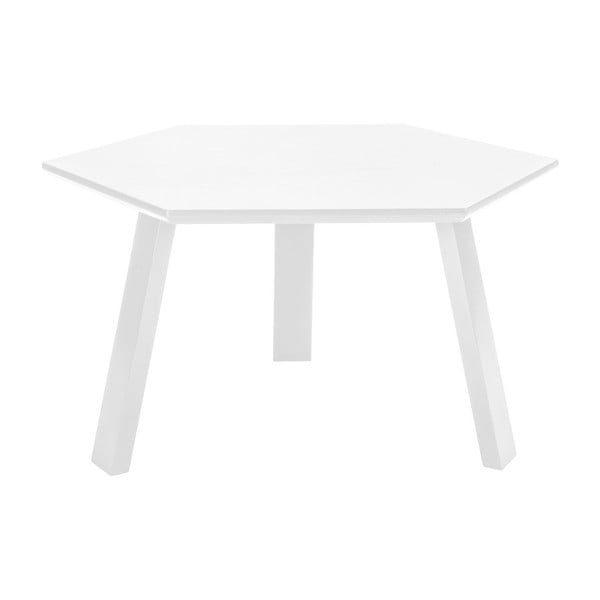 Konferenční stolek Hexagon Pearl White, 70x37x70 cm