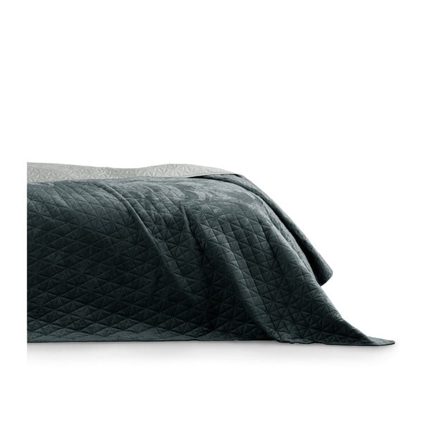 Тъмно сива покривка за легло Graphite, 260 x 240 cm Laila - AmeliaHome