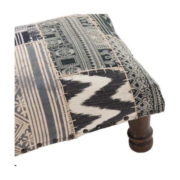 Taburetka Patchwork Grey/Black-image-2