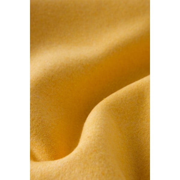 Жълто одеяло със съдържание на памук Basics, 140 x 180 cm Plain - Euromant-image-3