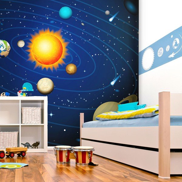 Широкоформатен тапет , 200 x 154 cm Solar System - Artgeist-image-1