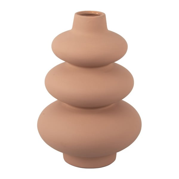 Бежова керамична ваза Karlsson Circles, височина 28,5 cm - PT LIVING