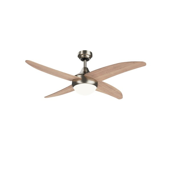 Осветително тяло за таван с таймер и вентилатор в светло естествен цвят ø 13 cm Achilia – SULION