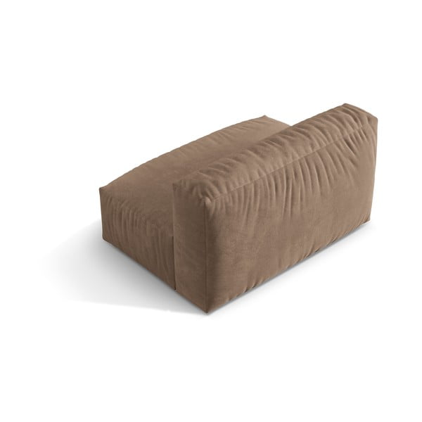 Светлокафяв кадифен модул за диван (среден модул) Martina – Micadoni -image-2