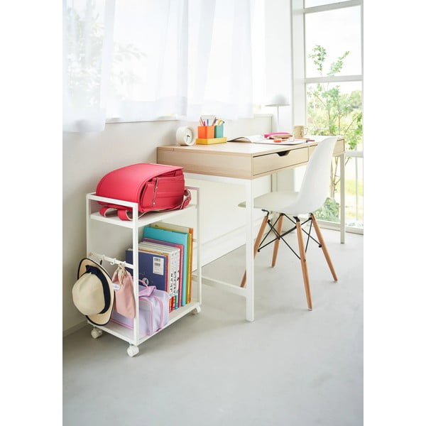 Бял метален подвижен стелаж 42x60 cm Tower – YAMAZAKI-image-2