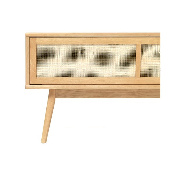 Маса за телевизор от декор от дъб  в естествен цвят 150x50 cm Barrali – Unique Furniture-image-4