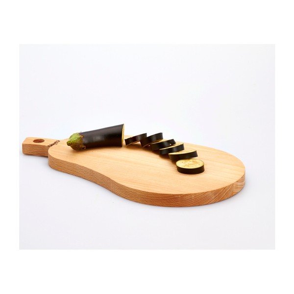 Bukové krájecí prkénko Bisetti Eggplant, 20 x 36 cm-image-1