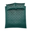 Зелено двойно удължено спално бельо 230x220 cm Art Deco Pearl – Catherine Lansfield