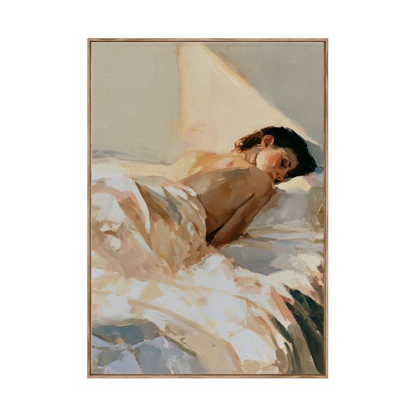 Печатна картина с включена рамка/върху платно 70x100 cm Dreamy Rays – Styler