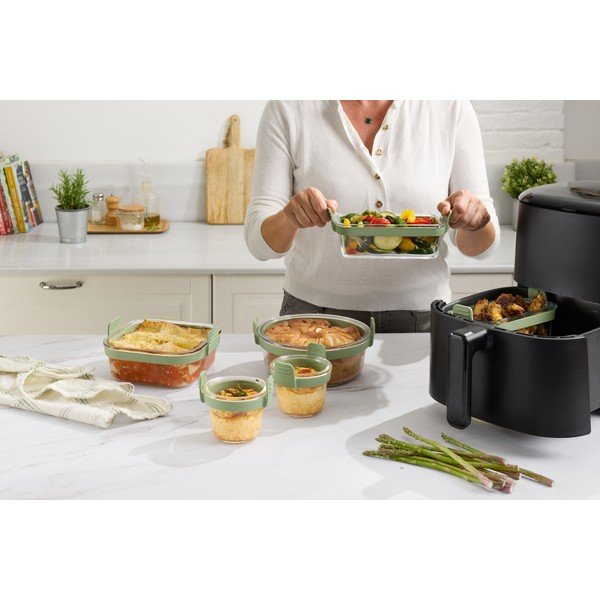 Стъклена форма за печене 20,5x19,5 cm – Lékué-image-2