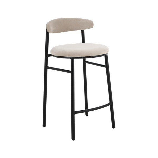 Бежов метален бар стол (височина на седалката 66 cm) Doggi – Ellos Home