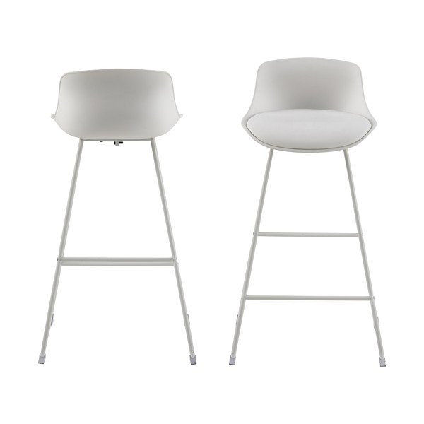 Бял бар стол (височина на седалката 76 cm) Tina – Actona-image-3