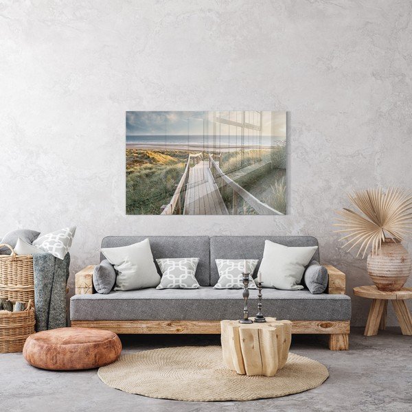 Картина върху стъкло , 70 x 100 cm Sunset - Styler-image-1