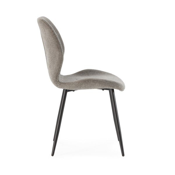 Светлосиви тапицирани трапезни столове в комплект 4 бр. Ansu – Marckeric-image-4