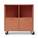 Тухленочервен подвижен скрин Keep by Hammel - Hammel Furniture