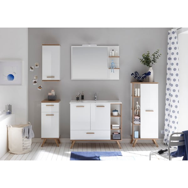 Стенно огледало с рафтове 100x75 cm Set 923 - Pelipal-image-3