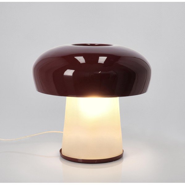 Бордо метална настолна лампа със стъклен абажур (височина 35 cm) Clevely – Bizzotto-image-1