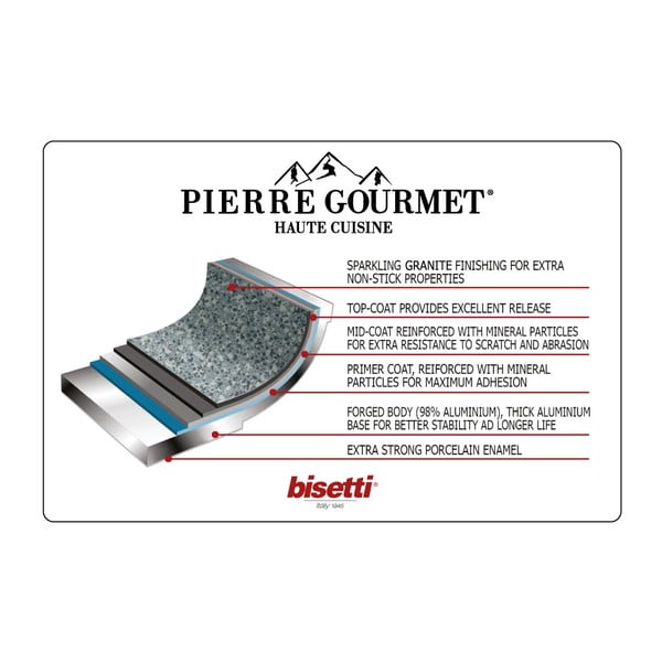 Гърне с капак и дръжки с имитация на дърво, ø 24 cm Pierre Gourmet - Bisetti-image-2