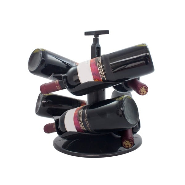 Otočný stojan na lahve vína s vývrtkou Vino