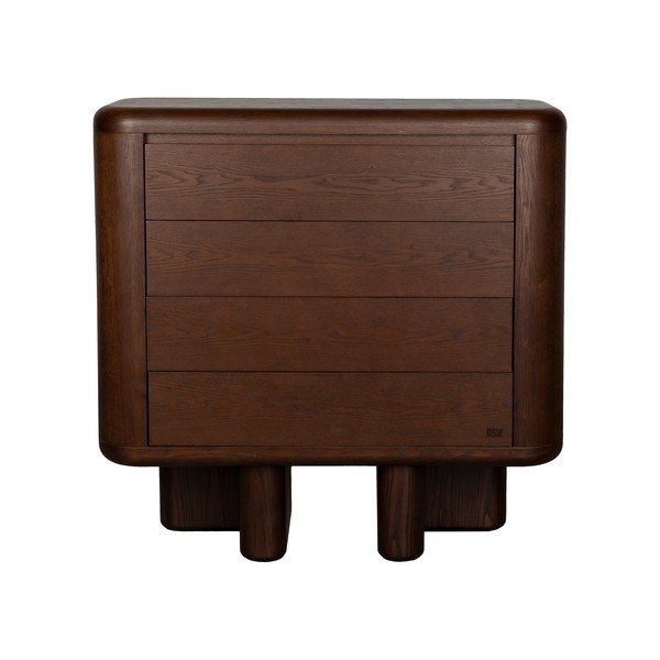 Скрин от декор от ясен в тъмно естествен цвят 100x98x40 cm Herman – Dutchbone