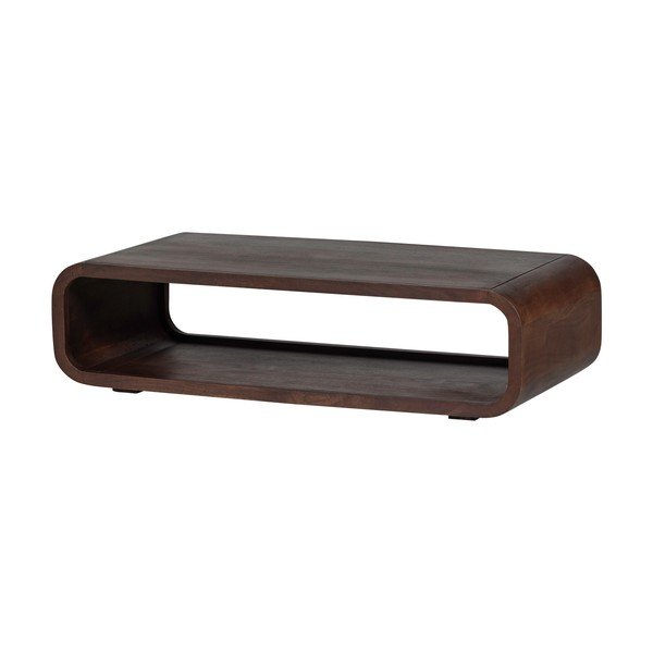 Масичка за кафе от масивно манго в тъмно естествен цвят 60x120 cm Kinu – WOOOD-image-2