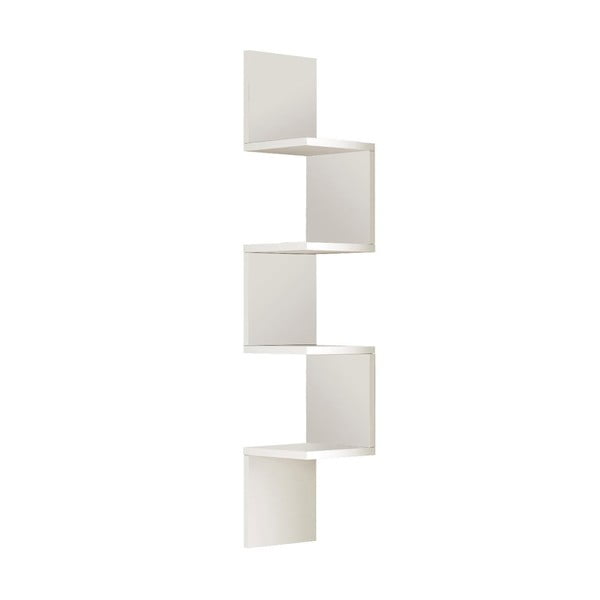 Бял стенен шкаф за книги 22x117 cm Laura - Kalune Design