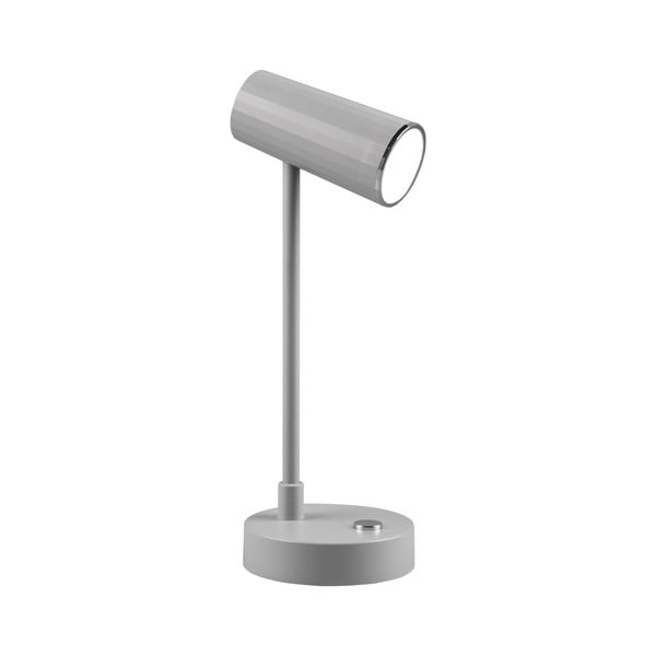 Светлосива настолна LED лампа с възможност за димиране (височина 28 cm) Lenny - Trio