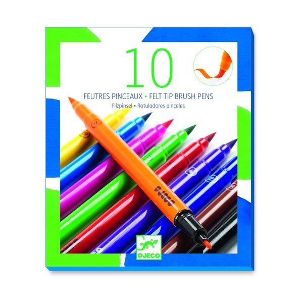 Комплект от 10 двустранни маркера - Djeco-image-1