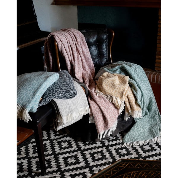 Светлосиво одеяло , 140 x 180 cm Leopard - Euromant-image-2