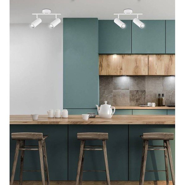 Бял метален прожектор 9x36 cm Colly – Candellux Lighting-image-1