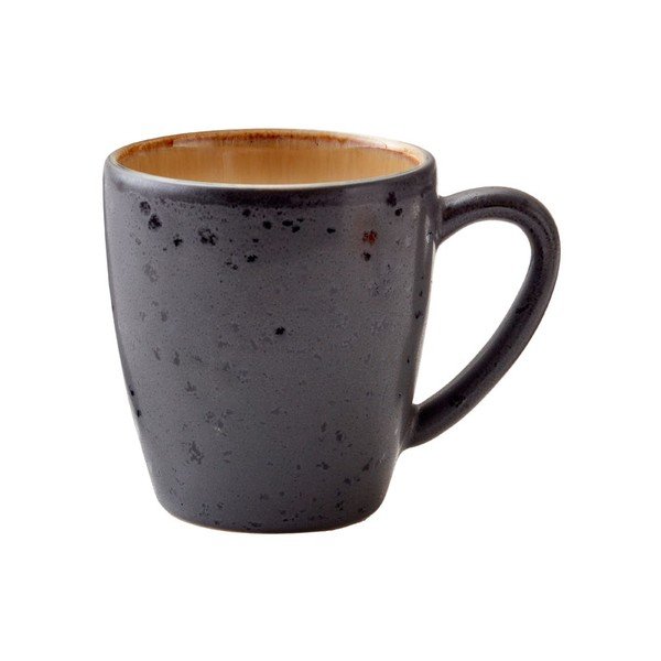 Черна/в кехлибарен цвят глинена чаша 190 ml Gastro Black/Amber – Bitz