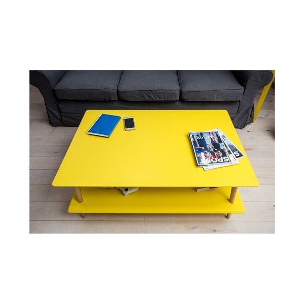 Бяла масичка за кафе с понижена основа KORO Koro - Ragaba-image-4