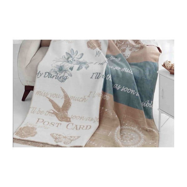 Одеяло с памучна смес Aksu Alexa Lil, 200 x 150 cm - Armada