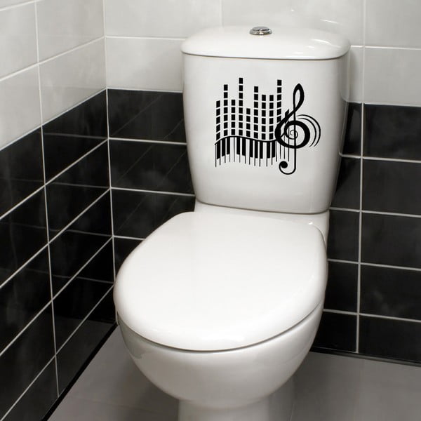 Декоративен стикер за тоалетна Музика - Evila Originals