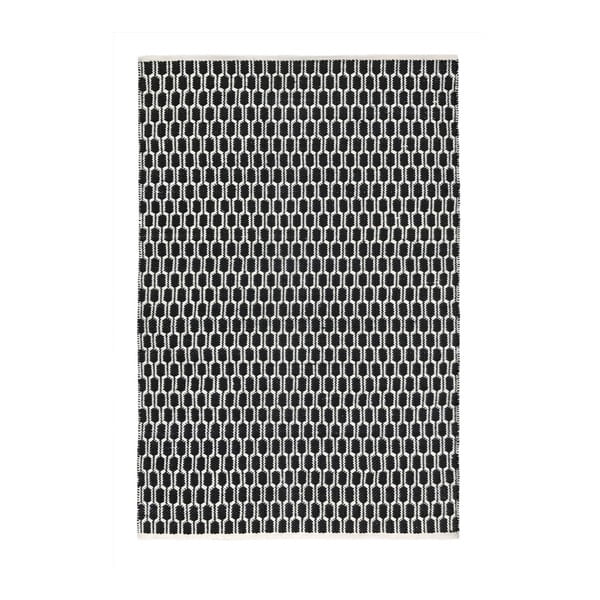 Черно-бял двустранен килим за открито Aria, 90 x 150 cm - Green Decore