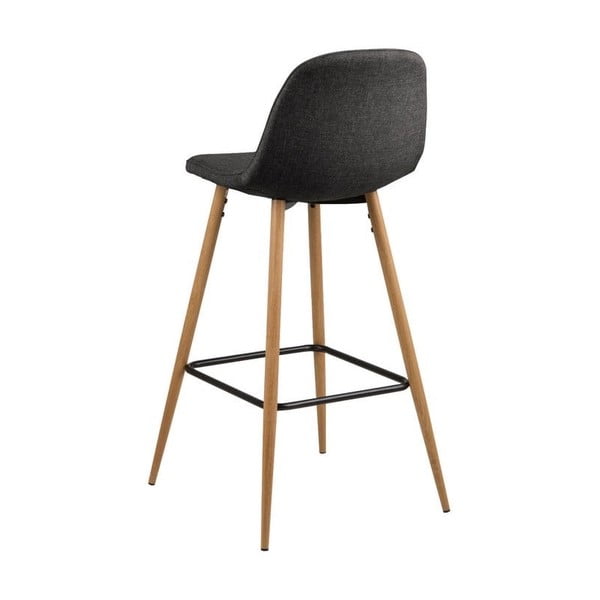 Бар стол в естествен и сив цвят 101 см Wilma - Actona-image-2