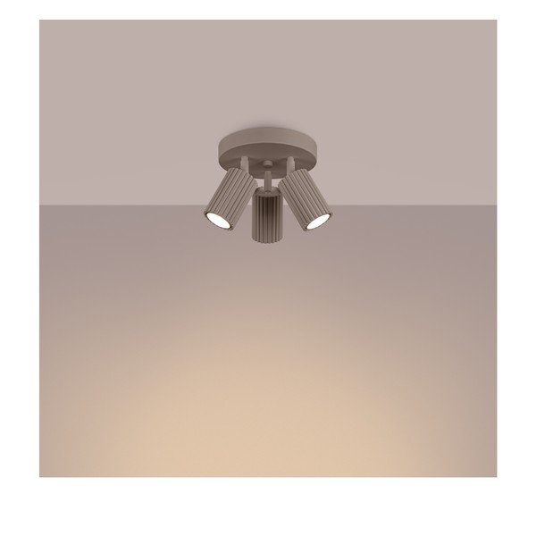 Кафяво-сив метален прожектор Gleam – Sollux-image-1