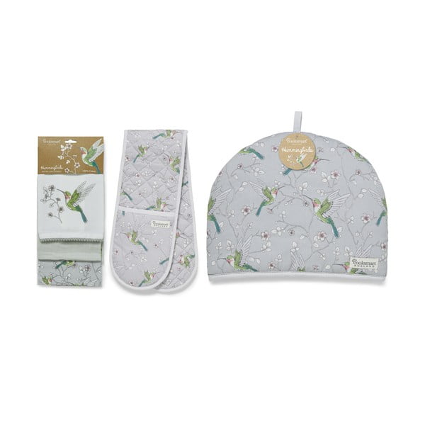 Чаени кърпи, хавлиена кърпа и капак за чайник в комплект от 5 бр. Hummingbirds – Cooksmart ®